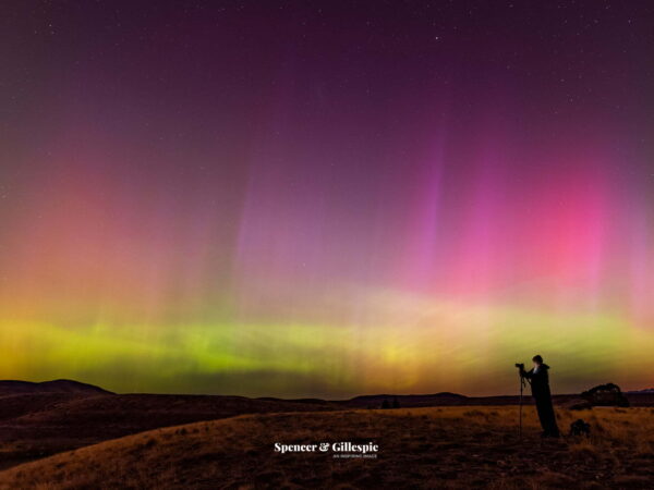 Aurora Australis with photographer